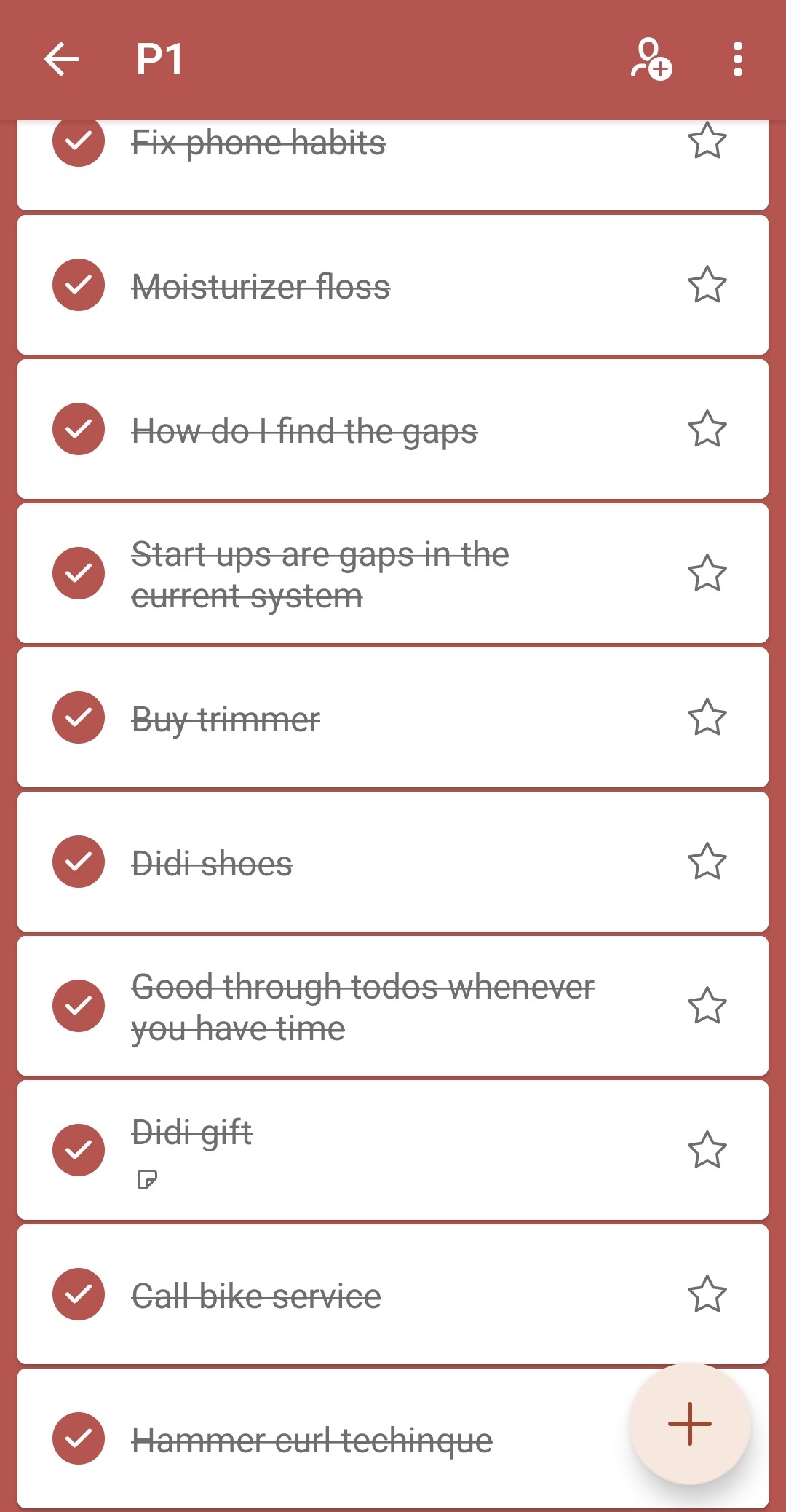 To Do List
